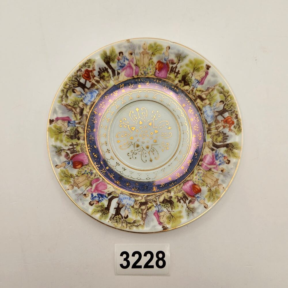 ROYAL VIENNA 1456 COURTING SCENE PORCELAIN SAUCER PLATE 5.5"
